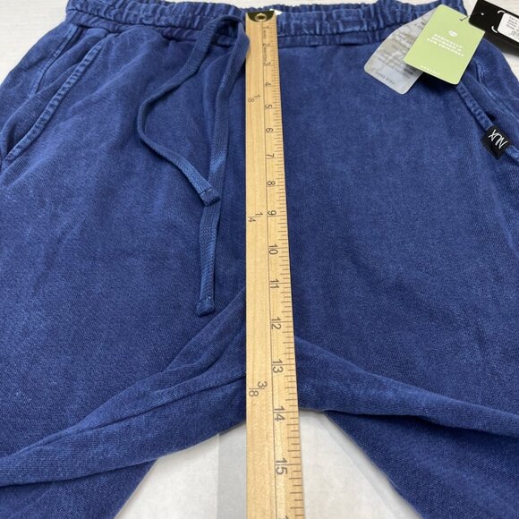 NUX Pants Womens S Terry Bootcut Blue Stone Pull On Bamboo Cotton Blend Lounge - Picture 12 of 14